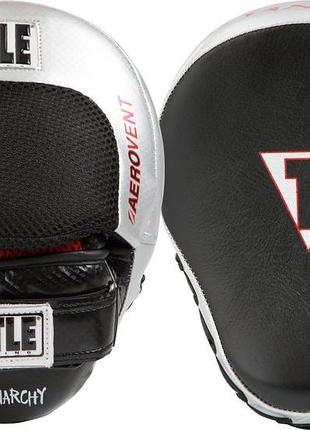 Лапы боксерские title boxing aerovent anarchy punch mitts black/silver