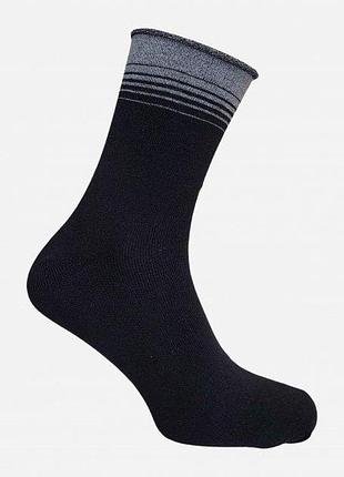 Носки лео lycra медицина полоска коттон 40-46 коричневые черный