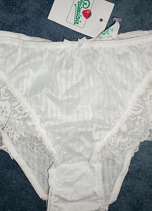 Женские белые трусики хлопок primizia (италия)xl