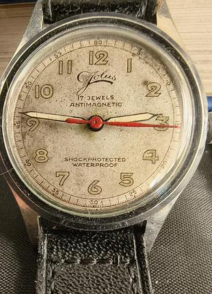 Швейцарський вінтажний годинник jolus 17 jewels (1950-ті рр.), сталевий корпус, механіка
