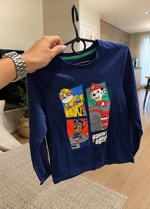 Лонгслів щенячий патруль на хлопчика 6/7 років paw patrol