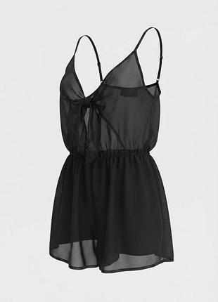 Черный полупрозрачный ромпер комбинезон pink boutique uk 12 / eur 40