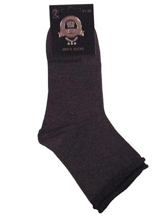 Носки без резинки vip rich style 41-45 коричневые