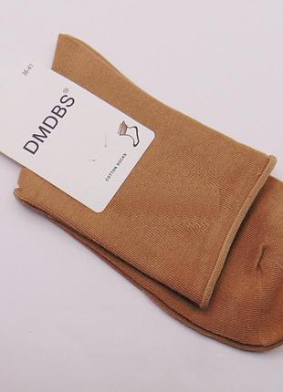 Шкарпетки з ослабленою гумкою бавовна 36-41 бежеві dmdbs 008