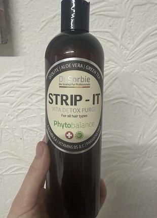 Dr.sorbie strip-it vita detox purge 400 мл детокс шампунь