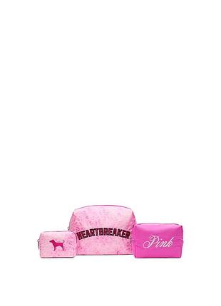 Набір косметичок victoria's secret pink з принтом