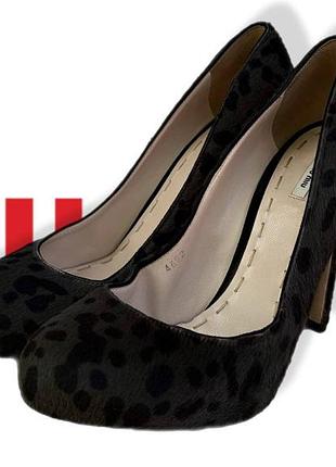 Туфли miu miu на каблуке оригинал леопардовые