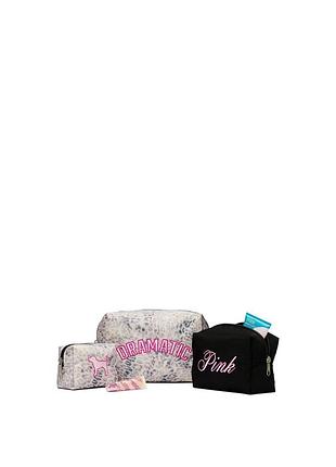 Набір косметичок victoria's secret pink з принтом