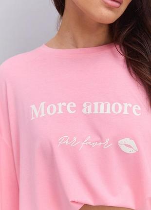 Акция розовый лонгслив oversize 2