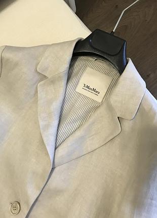 Роскошный 💯 льняной жакет max mara