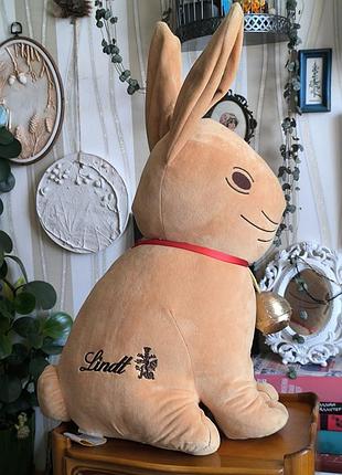 Великий м’який зайчик lindt gold bunny з дзвіночком — оригінал