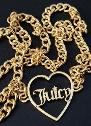Массивная брендовая цепочка juicy coutur
