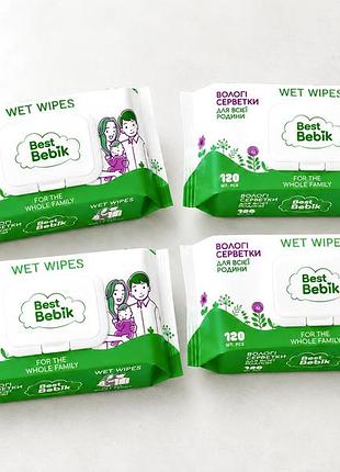 Snow wipes baby angel вологі серветки дитячі, 120 шт