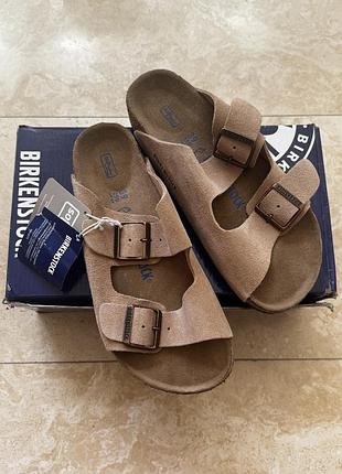Новые замшевые birkenstock arizona