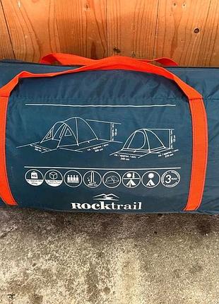 Кемпінговий намет rocktrail campingzelt 4.1 verdunkelt, модель із затемненою спальнею для 4 осіб.