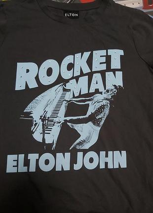 Официальная мерч-футболка elton john - rocket man (2023)