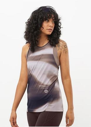 Жіноча бігова майка salomon shakeout core graphic women's tank