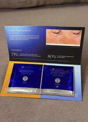 Двухэтапный пилинг для обновления is clinical active peel system 1 процедура (2 салфетки)