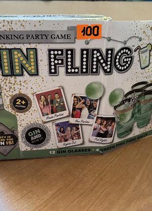 Настільна гра для дорослих gin fling, призначена для вечірок