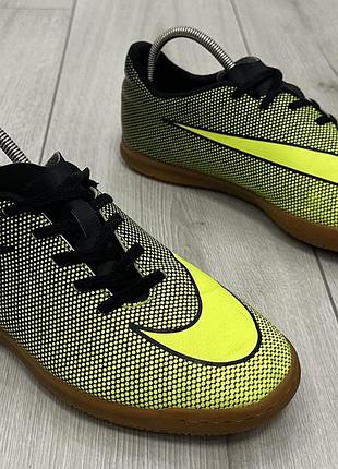 Подростковые футзалки nike bravatax ii ic black volt (24 см)