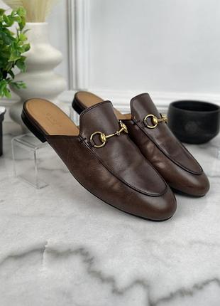 Gucci princetown horsebit mule жіночі мюлі шльопанці оригінал 38 eur