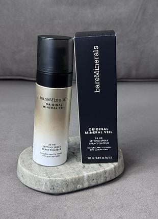 Матирующий фиксирующий спрей для макияжа bareminerals original mineral veil 24hr natural matte stting spray 100 мл