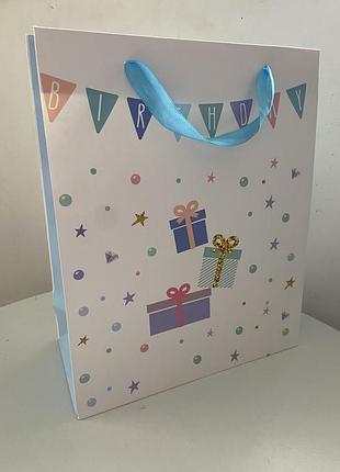 Великий подарунковий пакет happy birthday