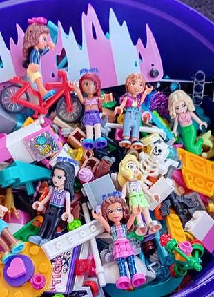 Lego friends микс деталей и фигурок, б/в