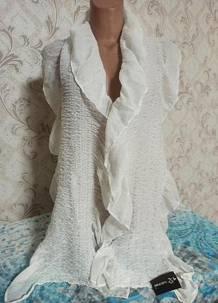 Шарфик легкий, шарфик белый.