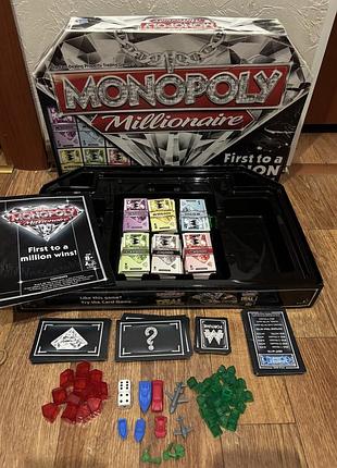 Настільна гра hasbro monopoly millionaire, монополія, монополия