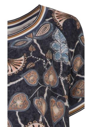 Блузка віскозна з манжетами і резинкою з люрексом річна zaps tertu 025 синя (джинс)5 фото