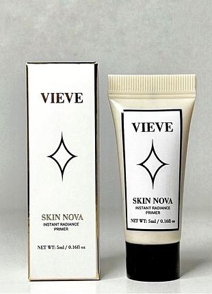Праймер для обличчя з сяючим фінішем vieve skin nova radiant makeup primer 5 ml