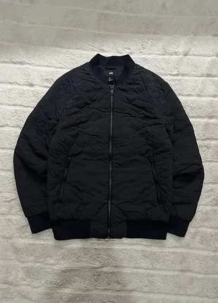 H&amp;m (s) structure bomber jacket мужской бомбер куртка слегка утеплен