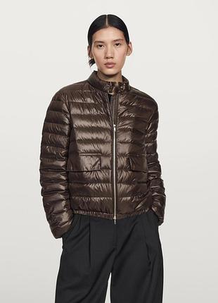 Пуховый бомбер massimo dutti