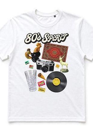 Футболка з принтом 80's spirit