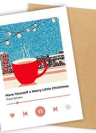 Листівка з конвертом have yourself a merry little christmas