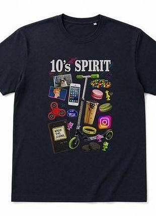 Футболка з принтом 10' spirit