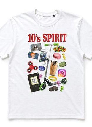 Футболка з принтом 10' spirit
