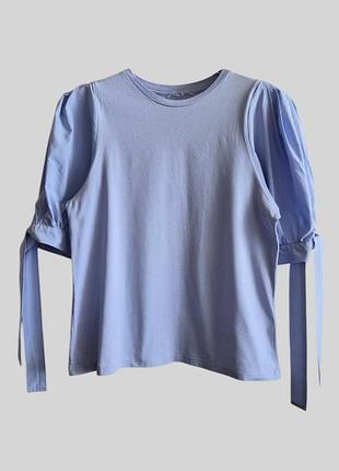 Блуза футболка с рукавами фонариками h&amp;m р.m