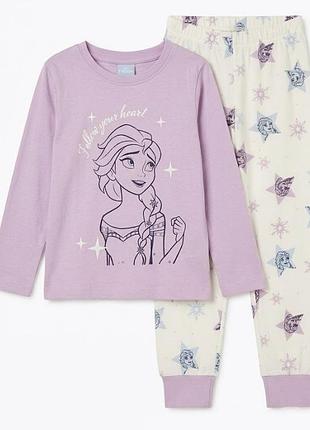 Пижама для девочки lupilu холодное сердце эльза bs001349, размер 98-104