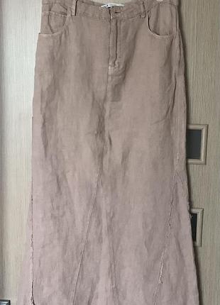 Спідниця максі з льону zara