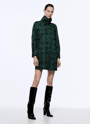 Бавовняна коротка сукня плаття туніка прямого крою zara xl