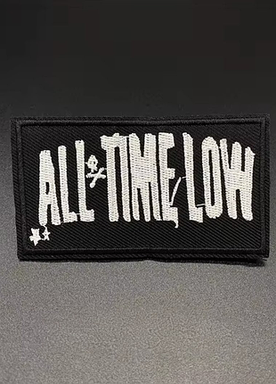 Термонашивка на одежду all time low музыкальная нашивка музыка music rock патч байкерская