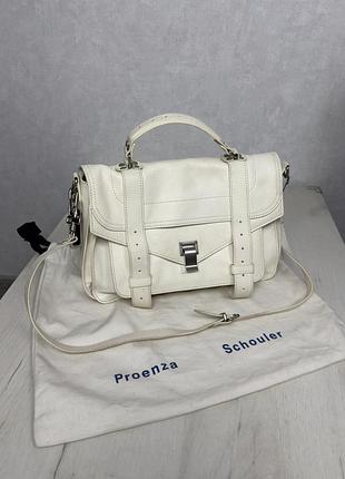 Сумка  proenza schouler white leather, оригінал