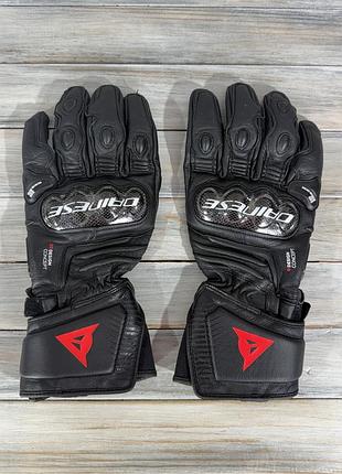 Dainese carbon 4 short leather gloves black оригінальні моторукавички