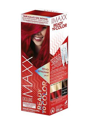 Краска для волос maxx deluxe ready to color красная, 2x50 мл (liv302351)