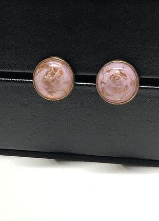 Винтажные серьги, клипсы, муранское стекло, мурано. винтаж.