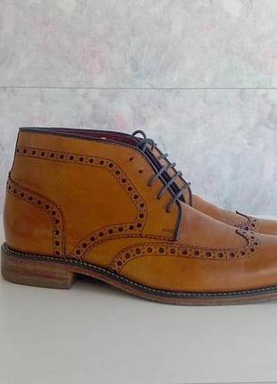 Loake чоловічі брендові черевики челсі коричневі оригінал 42 43 розмір