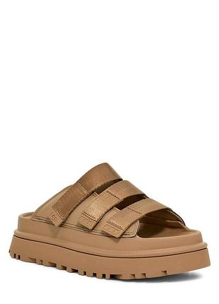 Це жіночі сандалі ugg goldenglow slide у кольорі dark sand.розмір:41.матеріал: гума