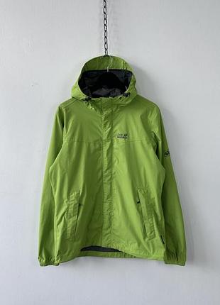 Куртка трекінг аутдор jack wolfskin texapore waterproof jacket mens size m green rain coat hooded